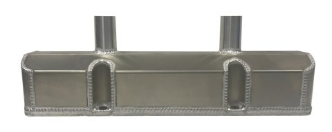 Valve Cover - Tall - Breather Tubes - Fabricated Aluminum - Natural - Small Block Chevy - Each