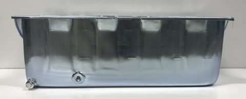 Engine Oil Pan - Full Sump - 12 qt - 8 in Deep - Steel - Zinc Plated - 1-Piece Seal - Gen V / Gen VI - Big Block Chevy - Each