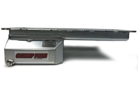 Engine Oil Pan - LS1 Series - Wet Sump - 5.5 qt With Filter - 5.2 in Deep - Steel - Zinc Plated - Each
