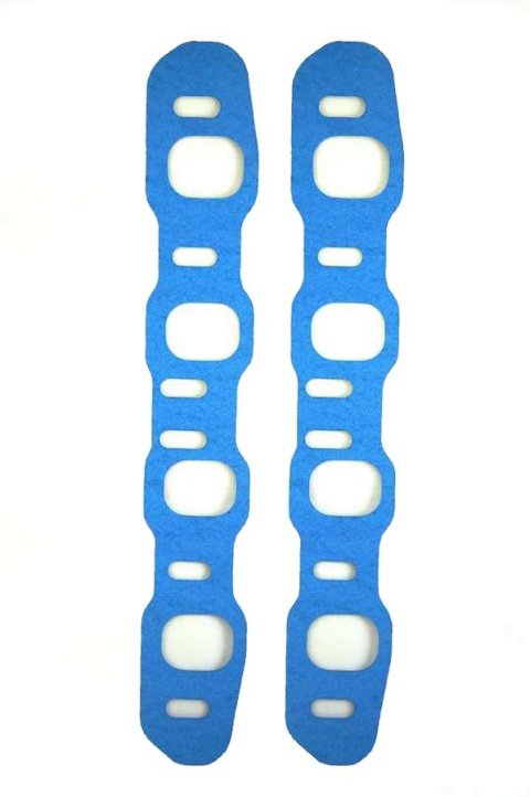 Intake Manifold Gasket - 0.06 in Thick - 1.52 x 1.837 in Oval Port - Composite - Ford Cleveland / Modified - Pair