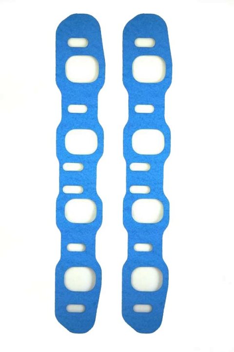 Intake Manifold Gasket - 0.06 in Thick - 1.6 x 2.03 in Rectangular Port - Composite - Ford Cleveland / Modified - Pair