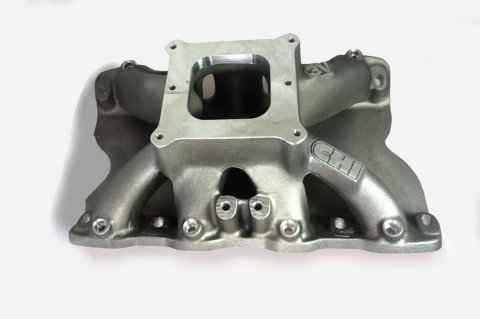 Intake Manifold - 3V - Square Bore - 9.200 in Deck Height - Aluminum - Natural - Ford Cleveland / Modified - Each