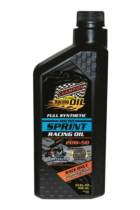 Motor Oil - Micro Sprint Racing - 20W50 - Synthetic - 1 qt Bottle - Each