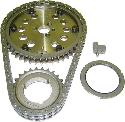 Timing Chain Set - Quick Adjust True Roller - Double Roller - Adjustable - 0.005 in Shorter - Steel - Big Block Chevy - Kit