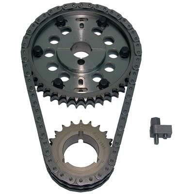 Timing Chain Set - Quick Adjust True Roller - Double Roller - Adjustable - Steel - Small Block Ford - Kit