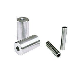 Spring Shackle Bushing - Rear - 1.625 in OD x 3.25 in long - 9/16 in Bolt - Aluminum - Natural - GM F-Body / X-Body - Pair