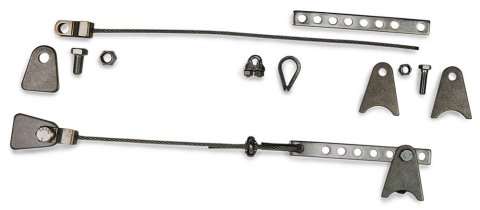Suspension Travel Limiter - Weld-On - Cable Style - Steel - Control Arm / Strut Front Suspensions - Kit