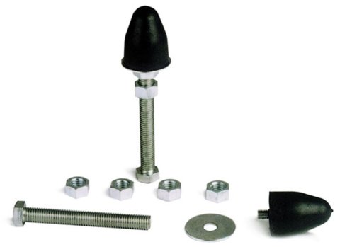 Suspension Travel Limiter - Bolt-On - Snubber Style - Rubber / Steel - Control Arm Front Suspensions - Kit