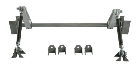 Sway Bar - Magnum Series - Rear - Weld-On - Spherical Rod Ends - Chromoly / Aluminum - Natural - Universal - Kit