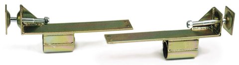 Leaf Spring Bracket - Bolt-On - Offset - Steel - Cadmium - GM F-Body / X-Body - Pair
