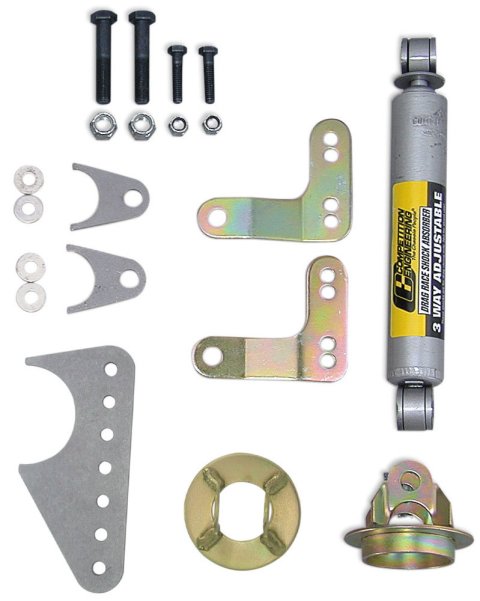 Coil-Over Shock Kit - Monotube - 3-Way Adjustable - Rear - Brackets / Hardware Included - Universal - Kit