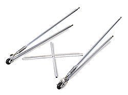 Wheelie Bar - Weld-On - 60 in - Unsprung - Steel - Natural - Universal - Kit