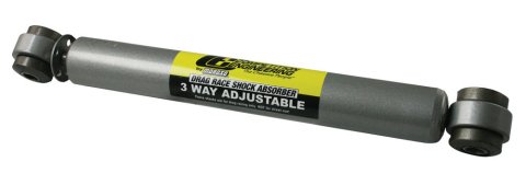 Shock - Drag - Monotube - 14.15 in Compressed / 23.62 in Extended - 1.63 in OD - 3 Way Adjustable - Steel - Gray Paint - Rear - Each