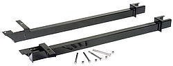Subframe Connectors - Bolt-On - 2 x 1-1/2 x 0.083 Tubing - Steel - Black Powder Coat - GM F-Body 1970-75 - Kit
