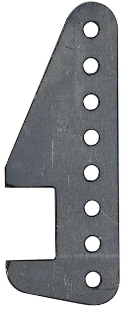 Shock Mount - Rear - Upper - Weld-On - Adjustable - 1/4 in Thick - Steel - Natural - Universal - Each