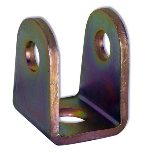 Clevis Bracket - 5/8 in Mounting Hole - 1/2 in Bore - 3/16 in Thick - Steel - Natural - Each