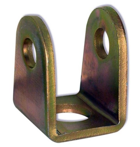 Clevis Bracket - 3/4 in Mounting Hole - 1/2 in Bore - 3/16 in Thick - Steel - Natural - Each