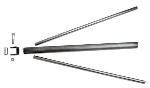 Drag Parachute Bracket - Weld-On - Steel - Natural - 1-5/8 in Tubing - Kit