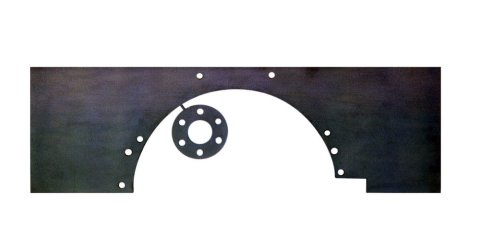 Motor Plate - Mid - 30 x 9.25 x 0.094 in - Frame Mounts - Flywheel Shims - Steel - Small Block Ford - Each