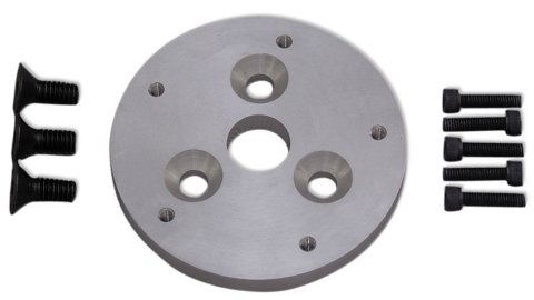 Steering Wheel Adapter - Hardware Included - 5-Bolt Wheel to 3-Bolt Hub - Aluminum - Natural - Universal - Each