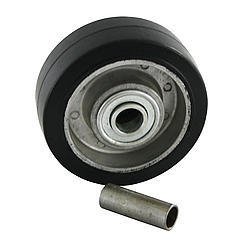 Wheelie Bar Wheel - Professional - 1/2 in Hole - Natural Rubber - Each