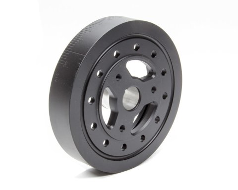 Harmonic Balancer - 8.000 in OD - Aluminum / Steel - Black - Internal Balance - Small Block Chevy - Each