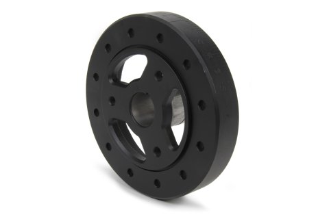 Harmonic Balancer - 6.000 in OD - Aluminum / Steel - Black - Internal Balance - Small Block Chevy - Each