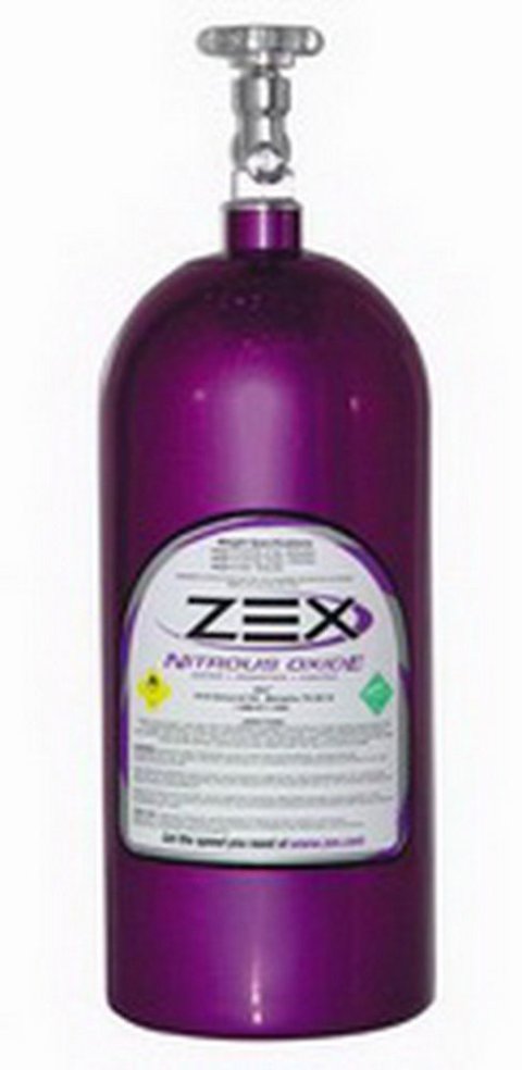 Nitrous Oxide Bottle - 10 lb - Aluminum - Purple Powder Coat - Each