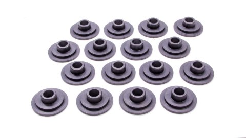 Valve Spring Retainer - 7 Degree - 1.135 in / 0.635 in OD Steps - 1.540-1.630 in Triple Spring - Steel - Set of 16