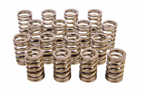 Valve Spring - Single Spring - 380 lb/in Spring Rate - 1.155 in Coil Bind - 1.355 in OD - Small Block Chevy - Set of 16