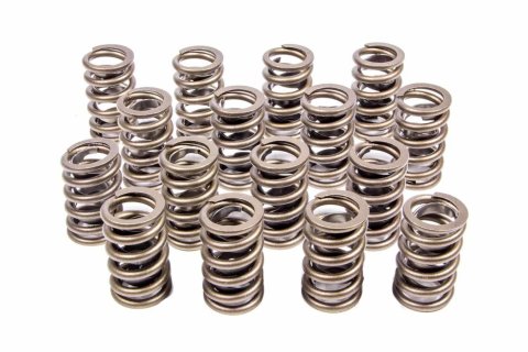 Valve Spring - Single Spring / Damper - 390 lb/in Spring Rate - 1.090 in Coil Bind - 1.260 in OD - Set of 16