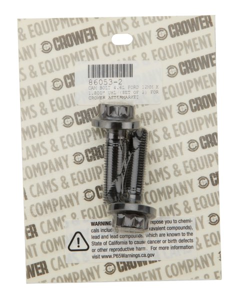 Camshaft Gear Bolt Kit - 12 mm x 1.50 Thread - 1.800 in Long - 13/16 in 12 Point Head - Pair