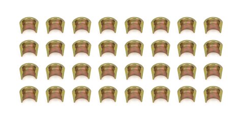 Valve Lock - 7 Degree - 11/32 in Valve Stem - 0.050 in Less Height - Chromoly - Cadmium - Set of 16