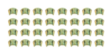 Valve Lock - Jumbo - 10 Degree - 3/8 in Valve Stem - 0.050 in Less Height - Chromoly - Cadmium - Set of 16