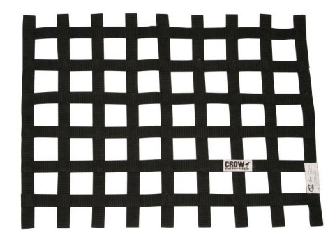 Window Net - SFI 27.1 - 1 in Webbing - 18 x 24 in Rectangle - Black - Each