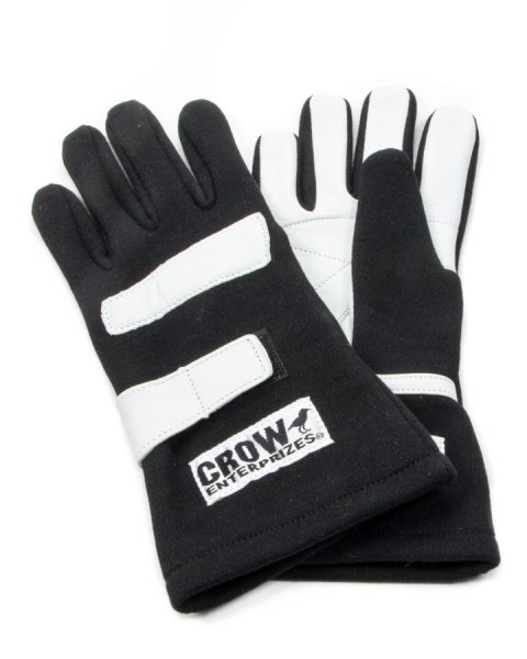 Driving Gloves - SFI 3.3/5 - Double Layer - Nomex - Black - Medium - Pair
