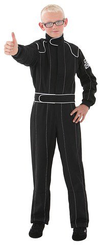 Driving Suit - Junior Legacy - 1-Piece - SFI 3.2A/1 - Single Layer - Proban - Black - Youth Medium - Each