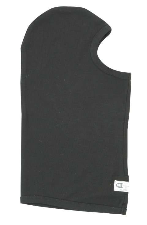 Head Sock - Single Eyeport - SFI 3.3 - Single Layer - Lenzing FR - Black - One Size Fits All - Each