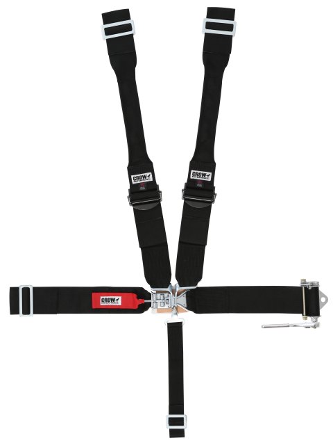 Harness - 5 Point - Latch and Link - Pull down Adjust - Bolt-In / Wrap Around - Individual Harness - Black - Kit