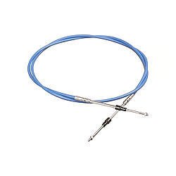 Throttle Cable - 2 ft Long - Solid Stainless Wire - Blue - Universal - Kit