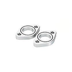 Water Pump Spacer - 1/2 in Thick - O-Ring - Aluminum - Natural - Small Block Chevy - Pair
