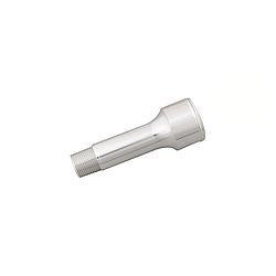 Fitting - Water Pump - 3/4 in NPT Male to 1-3/4 in Hose Barb - 5 in Long - Aluminum - Clear Anodized - Each