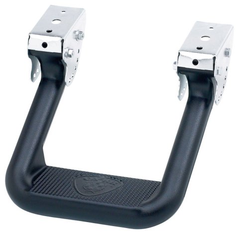Step Bars - Hoop II - Mount Kit Included - Aluminum - Black Powder Coat - Various Applications - Pair