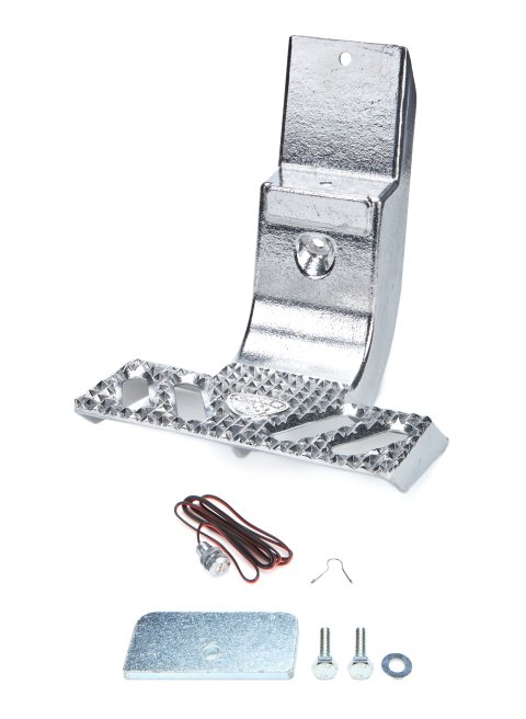 Step Board - MAX No-Drill - Frame Mount - Aluminum - Polished - GM Fullsize Truck 2019-23 - Each