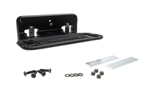 Hitch Step - HD MEGA STEP - Flat Mount - Fold-Away - Aluminum - Black Powder Coat - Each