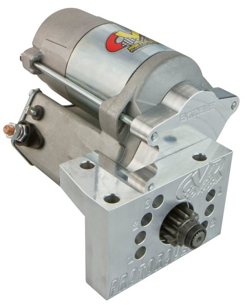 Starter - Protorque Extreme - 5 Position Mounting Block - 4.44:1 Gear Reduction - Natural - 168 Tooth Flywheel - Straight / Staggered Mount - Chevy V8 - Each