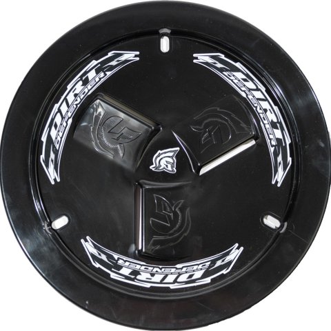 Mud Cover - Bolt-On - Hardware Included - Vented - Cover Only - Plastic - Black - 15 in Wheels - Each