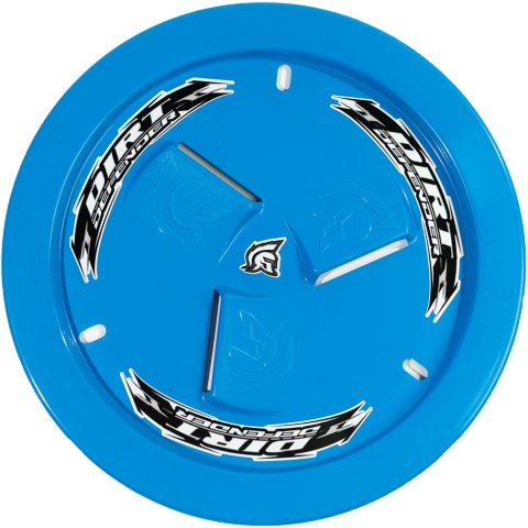 Mud Cover - Bolt-On - Hardware Included - Vented - Cover Only - Plastic - Light Blue - 15 in Wheels - Each