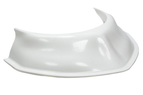 Hood Scoop - 3.5 in Tall - 20 in Wide - Tapered Front - Plastic - White - Each
