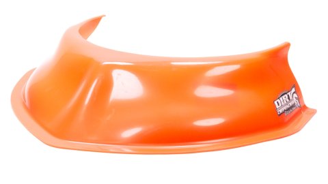 Hood Scoop - 3.5 in Tall - 20 in Wide - Tapered Front - Plastic - Fluorescent Red - Each